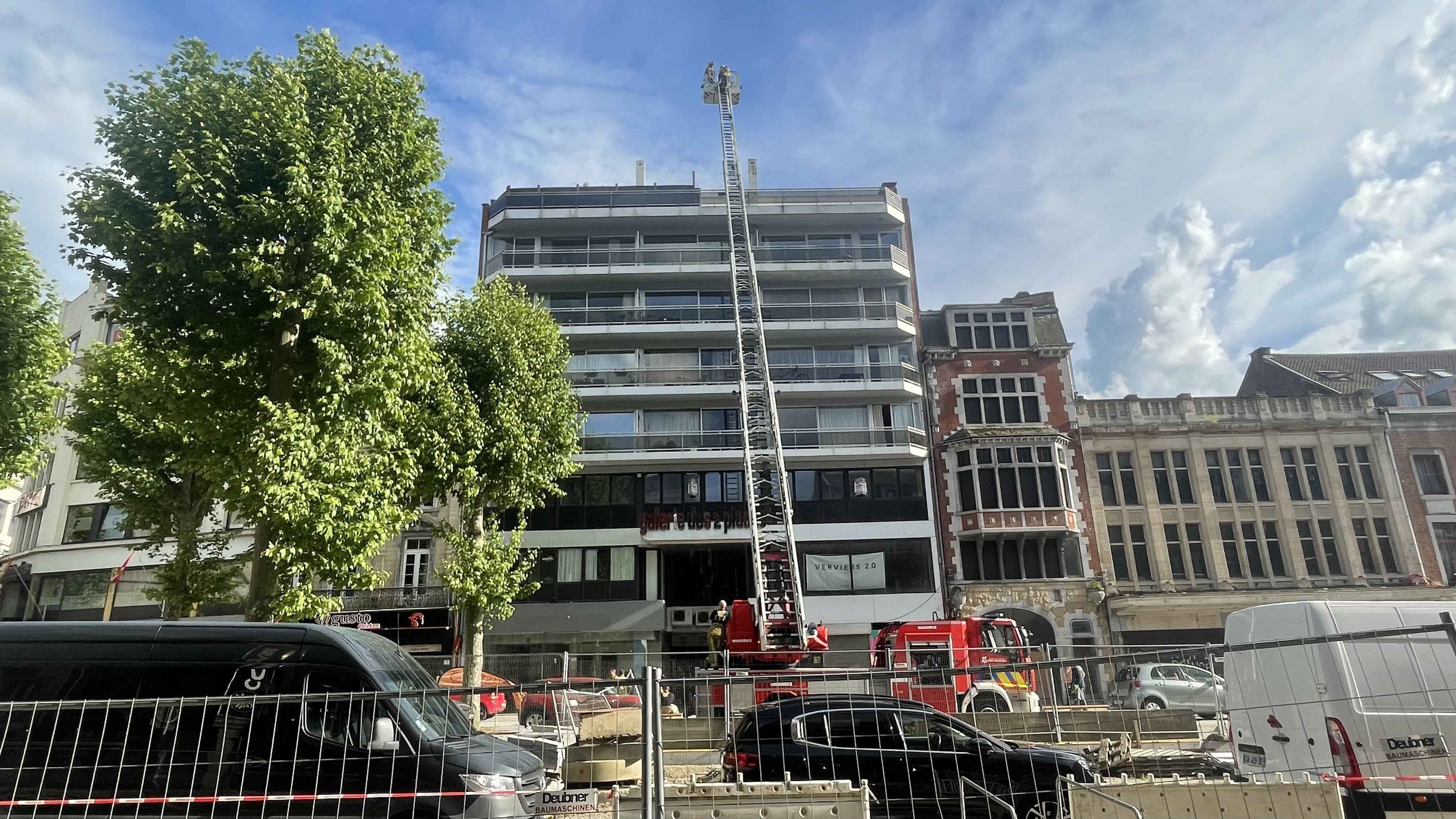 Incendie dans un appartement à Verviers : une personne évacuée