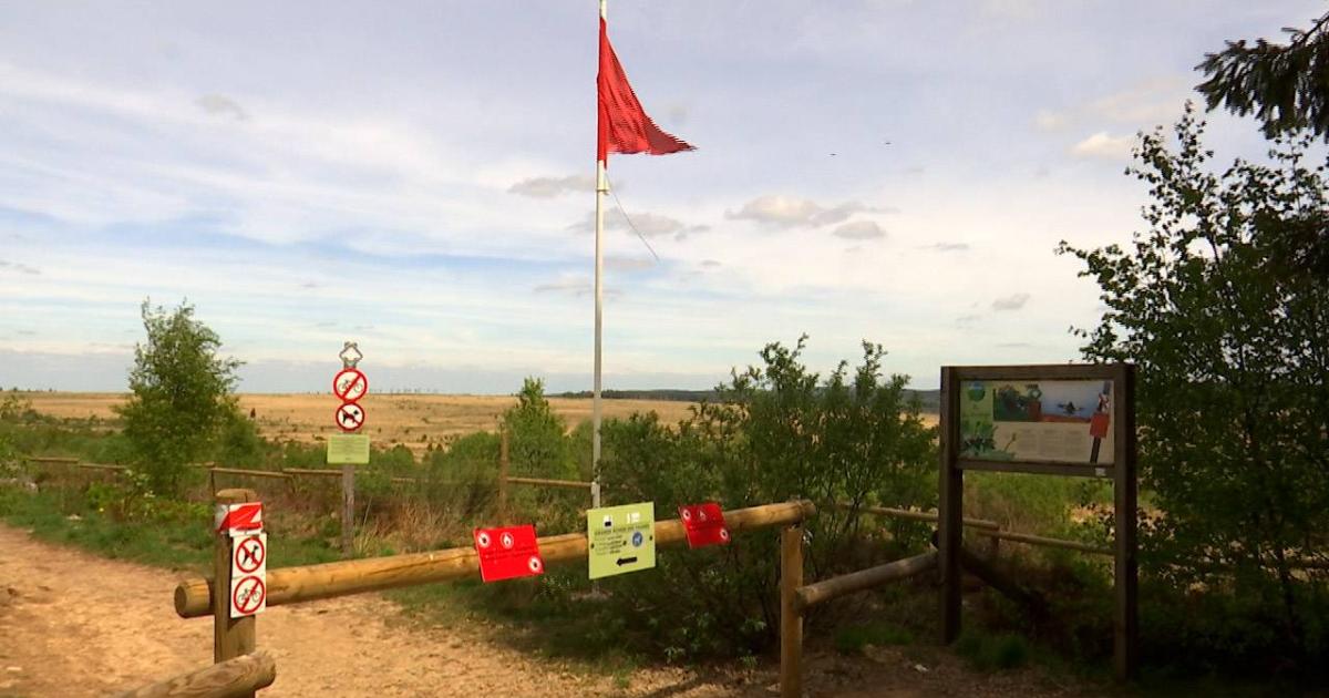 Le drapeau rouge hissé dans les Hautes Fagnes en raison du risque d’incendie