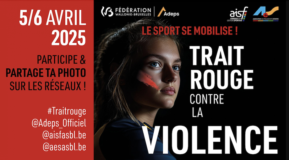 "Trait Rouge" : marquer son ralliement contre la violence dans le sport