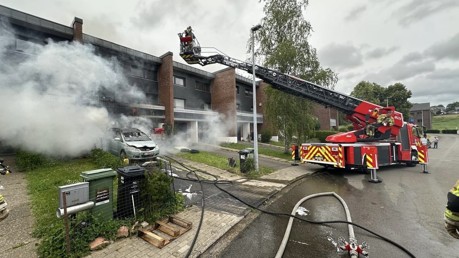 Deux personnes légèrement blessées dans un incendie à Herve