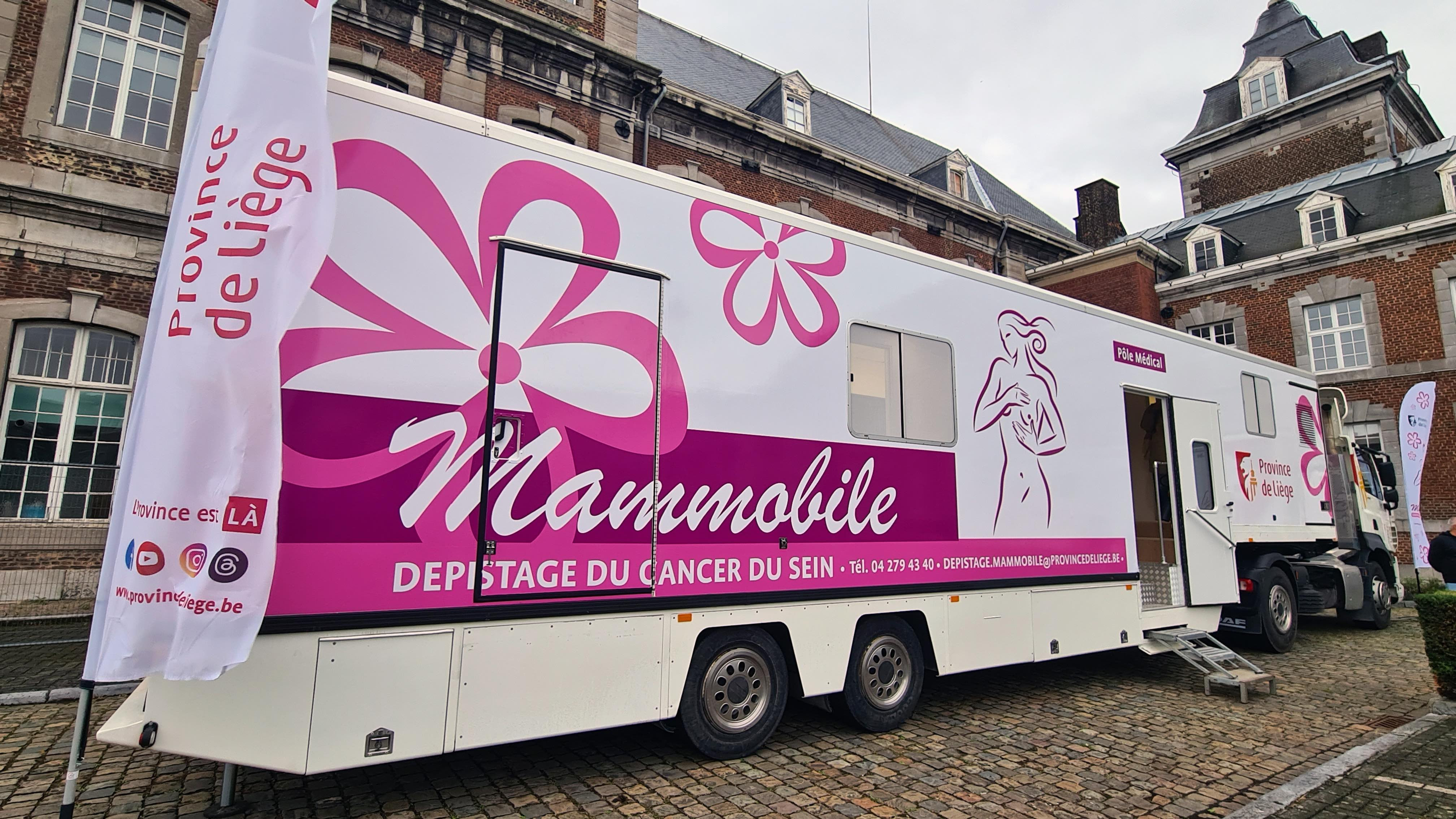 Le Mammobile bientôt de passage à Verviers pour le dépistage du cancer du sein