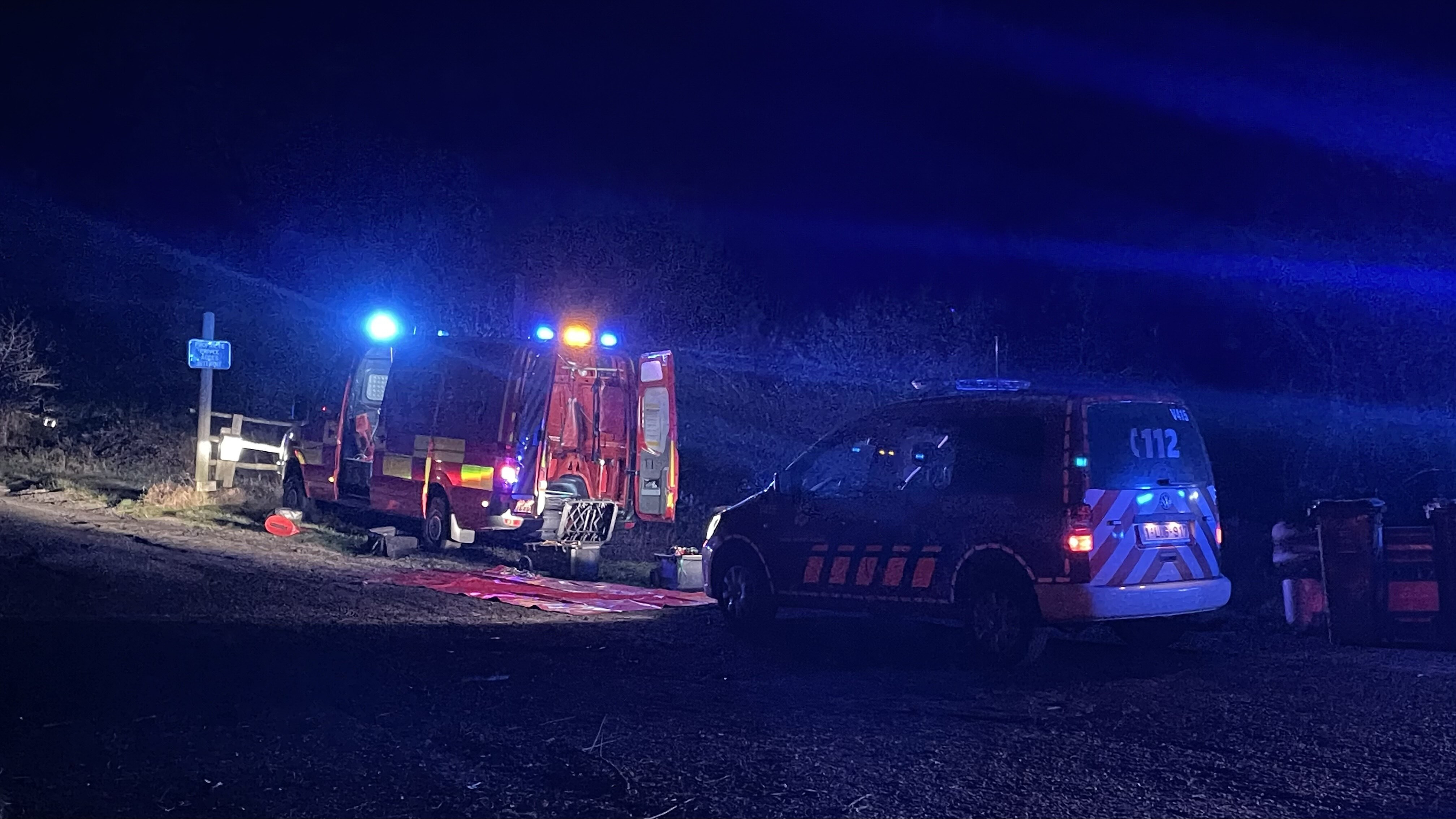 Stembert : sortie de route impressionnante, quatre victimes prises en charge