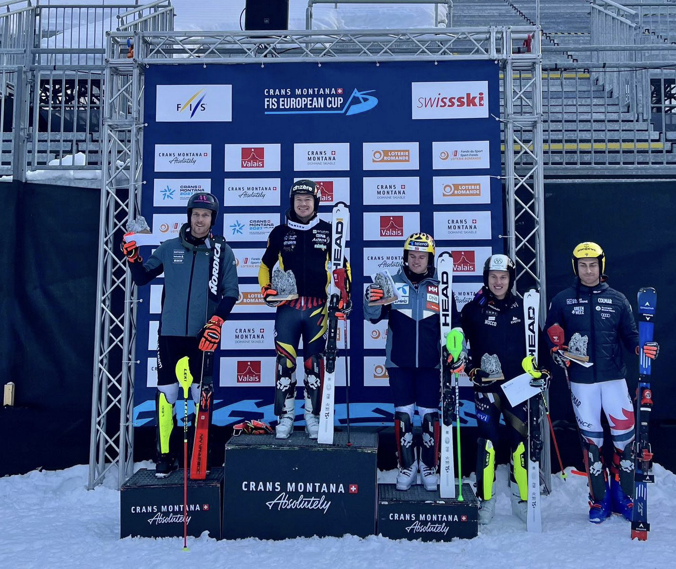 Coupe d’Europe de ski alpin : Armand Marchant s’impose à Crans-Montana !