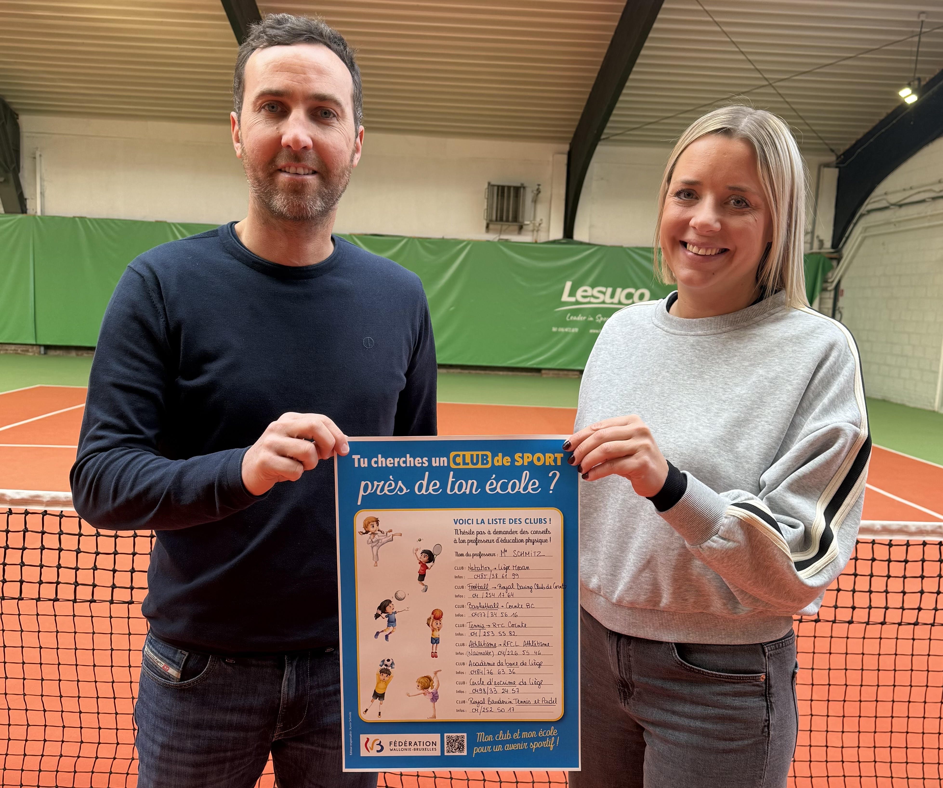 Xavier Schmitz et Stéphanie Cortisse veulent rapprocher écoles et clubs sportifs