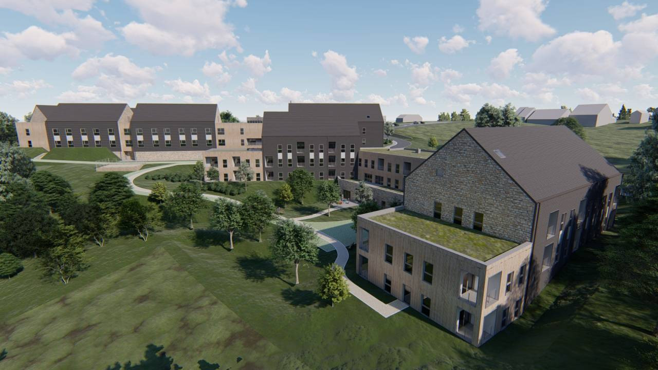 Maison de repos et crèche : Stoumont divisé