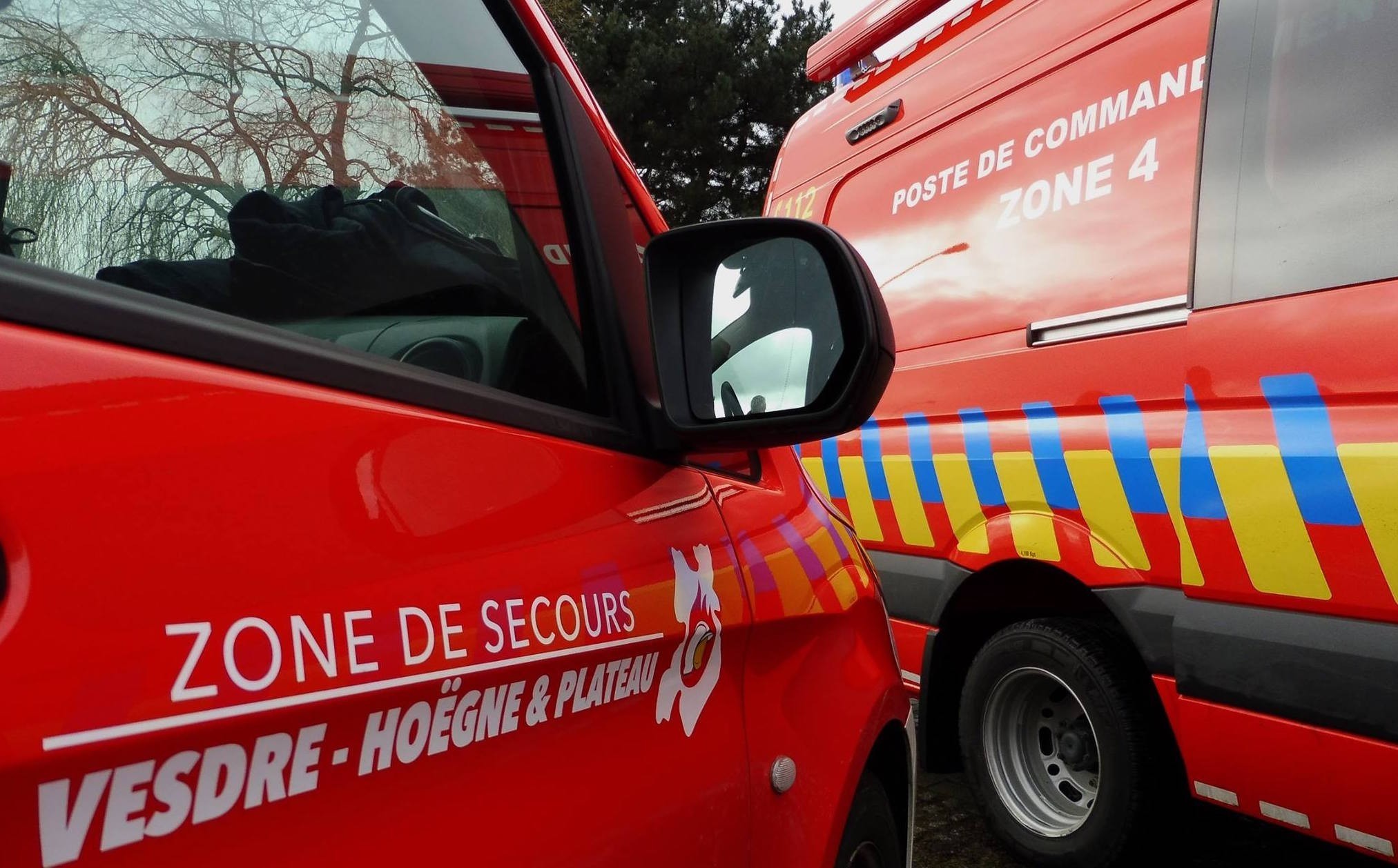 Accident spectaculaire à Theux : collision entre deux véhicules