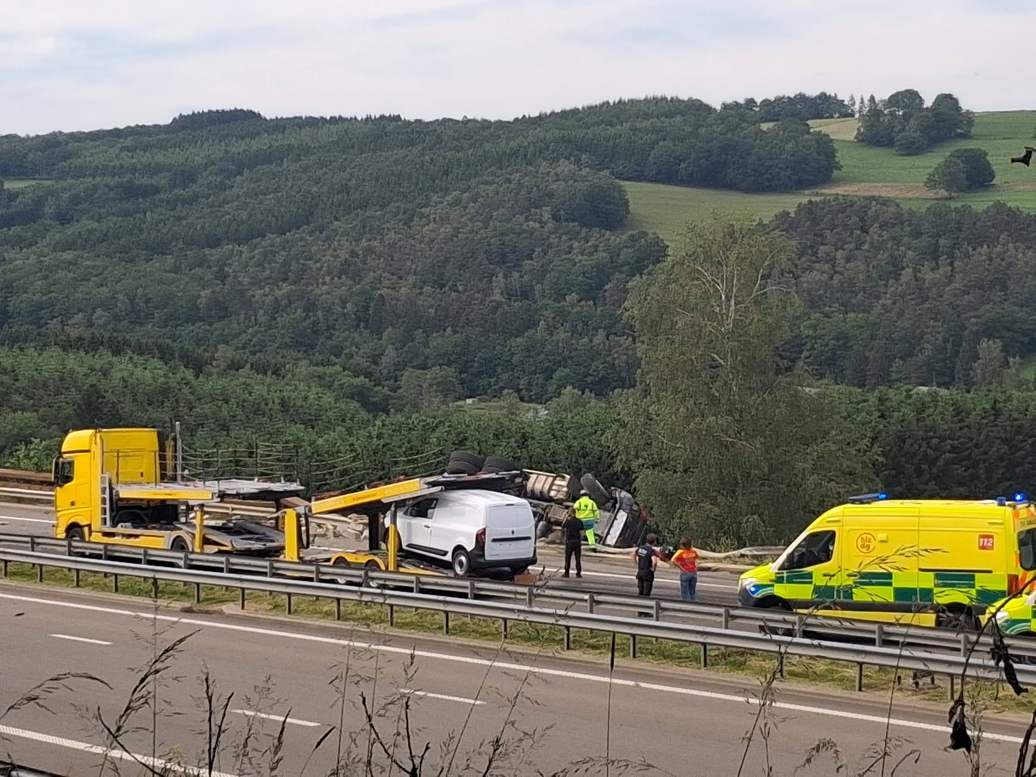 Accident mortel sur l’E42 à Pont-Ligneuville