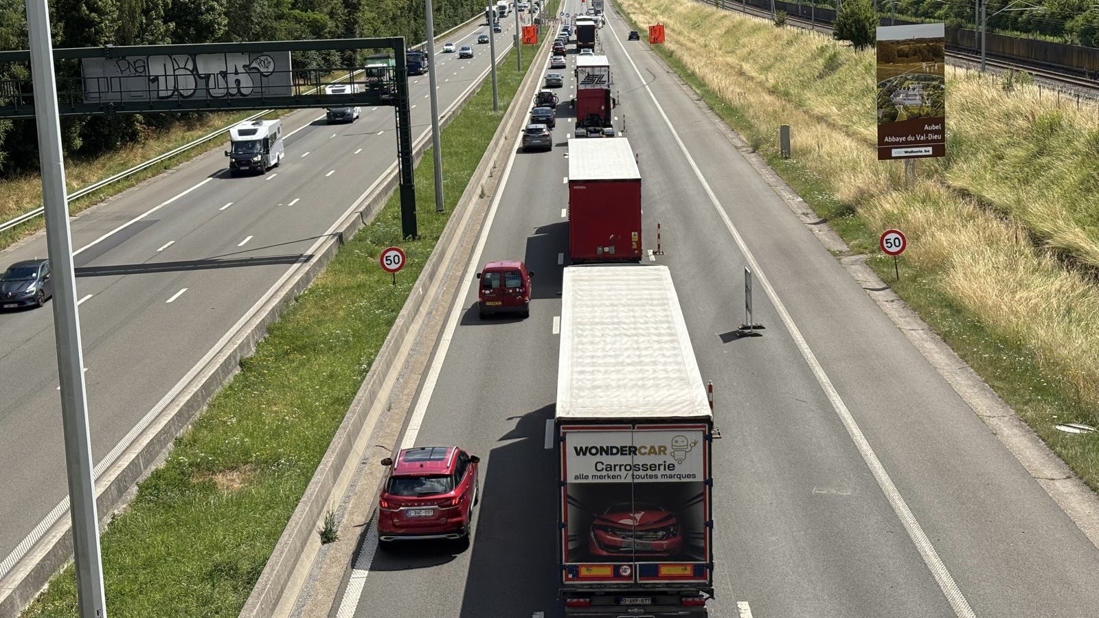 E40/A3 – Viaduc de Herve : fin de chantier proche, mais encore des ralentissements et des travaux en août