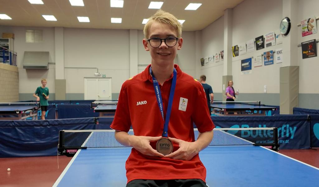 Mathéo Diederen, surprise de bronze du tennis de table handisport