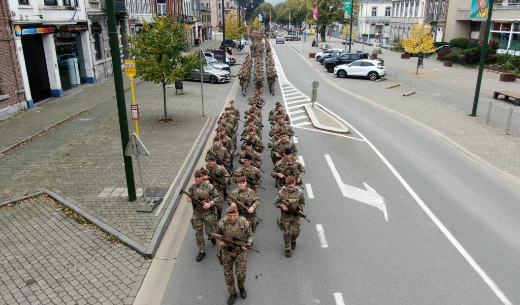 Le 12/13e de Ligne a défilé à Spa