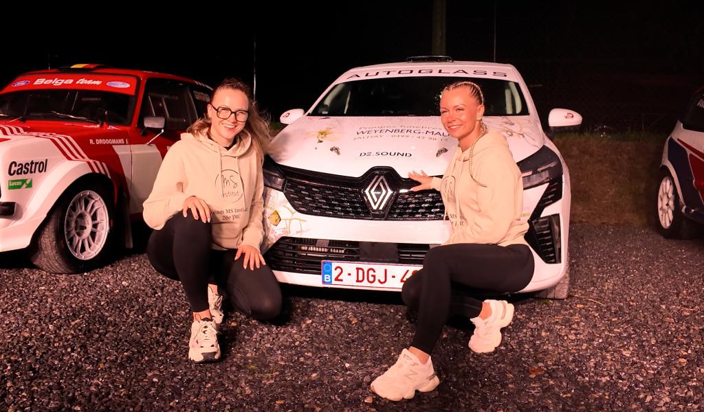 Marine Simar et Eva Serfati, duo de novices 100% féminin au rallye de Jalhay