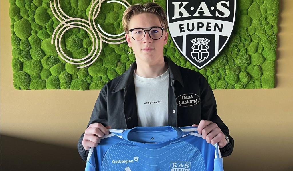 AS Eupen : un contrat U23 pour le jeune gardien de Chaineux Louis Van Aubel