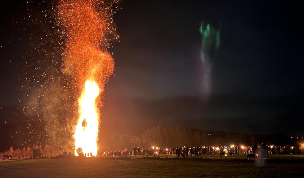 Xhoffraix en lumière pour le feu de la Saint-Martin
