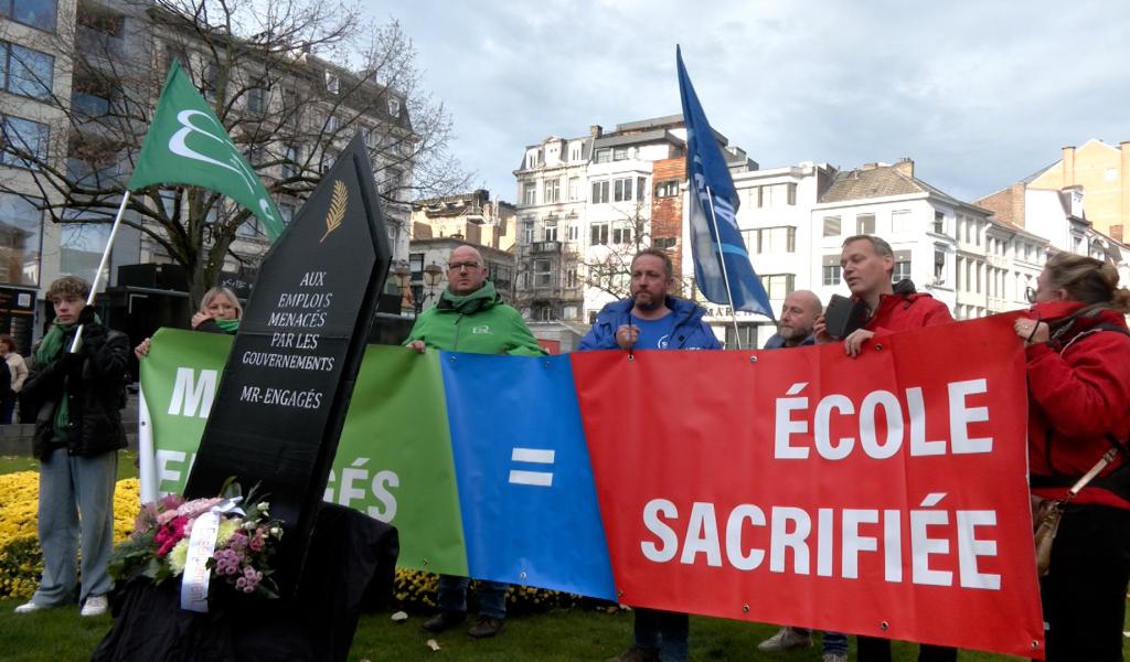 Des centaines de professeurs verviétois ont manifesté à Liège