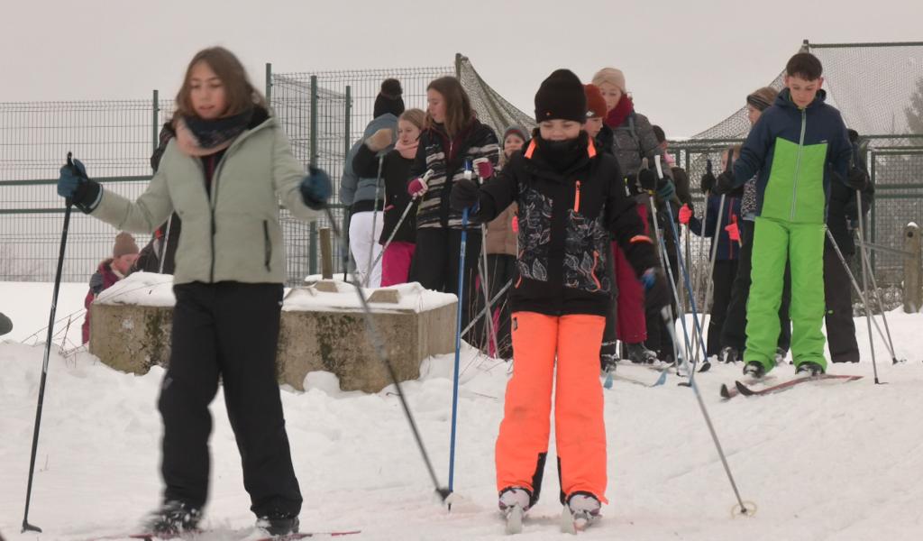 Xhoffraix: les élèves s'éclatent sur les pistes de ski