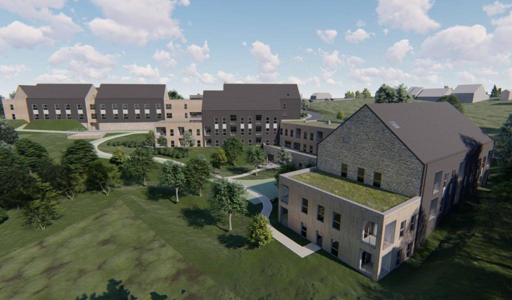 Maison de repos et crèche : Stoumont divisé