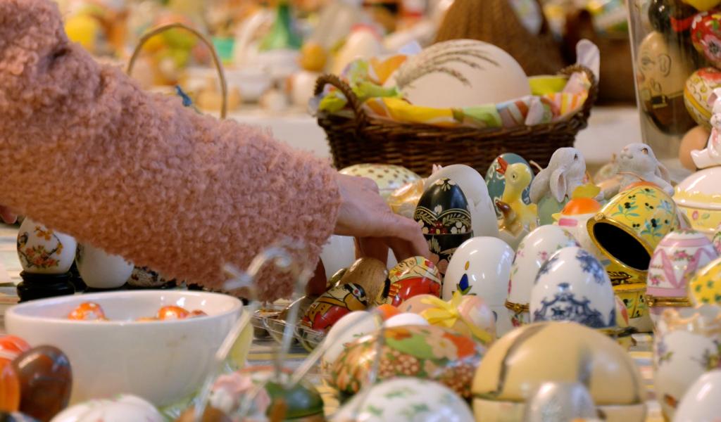 Les œufs de Pâques s'invitent au musée de la lessive