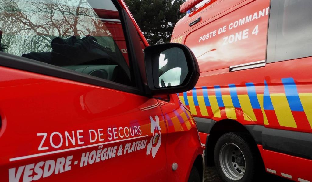 Accident spectaculaire à Theux : collision entre deux véhicules