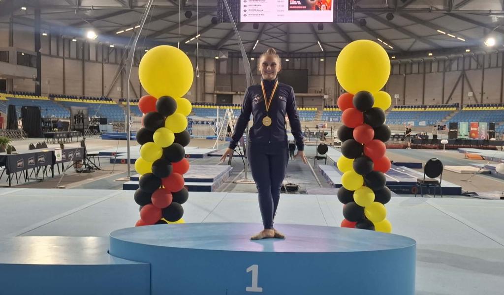 Retour gagnant pour Wendy Taine, sacrée championne de Belgique de GR !