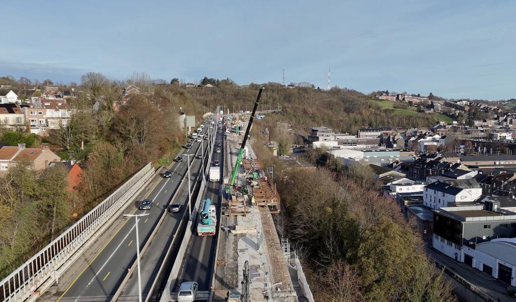 Chantier du viaduc de Lambermont : le basculement de circulation prévu ce jeudi
