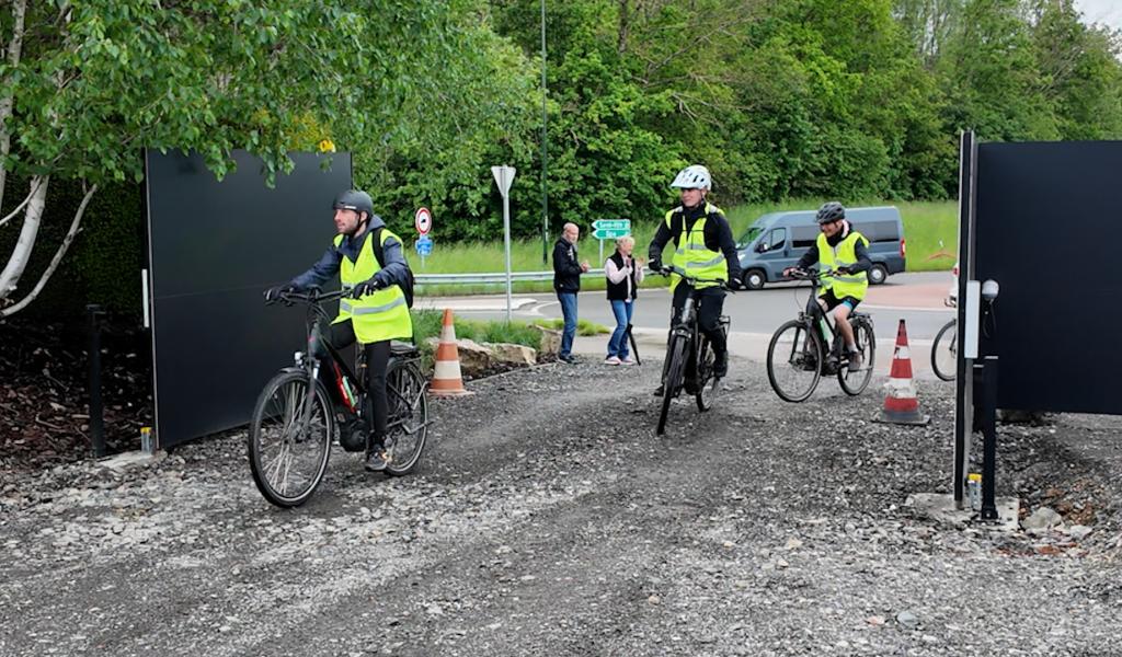 Trois bénéficiaires de l'APEM-T21 en vélo pour la bonne cause