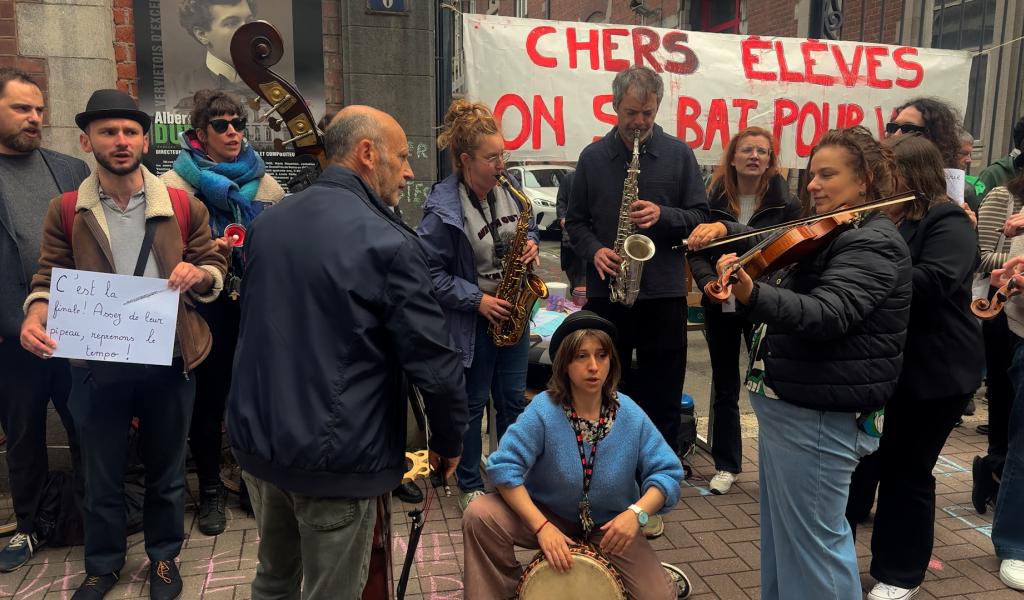 Au conservatoire de Verviers, professeurs et élèves défendent l’accès à la culture