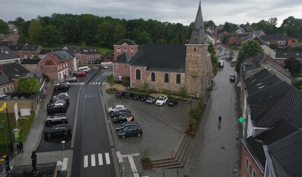 Thimister : les travaux de réaménagement du centre touchent à leur fin