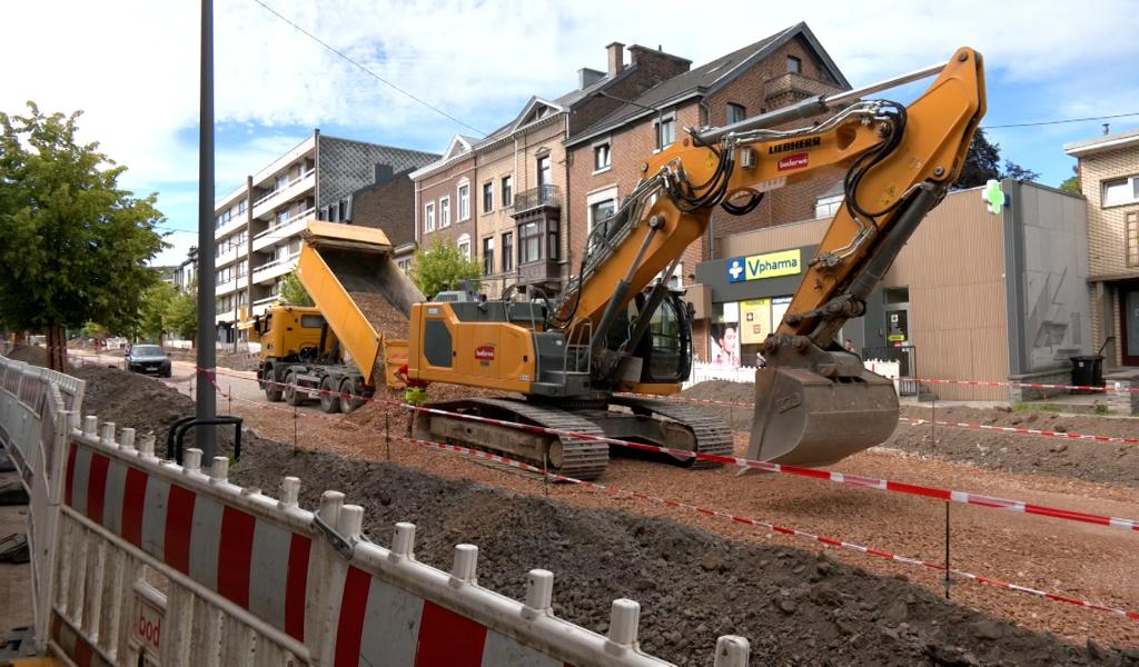 Le chantier de l'Avenue de Spa avance, mais pas sans impact