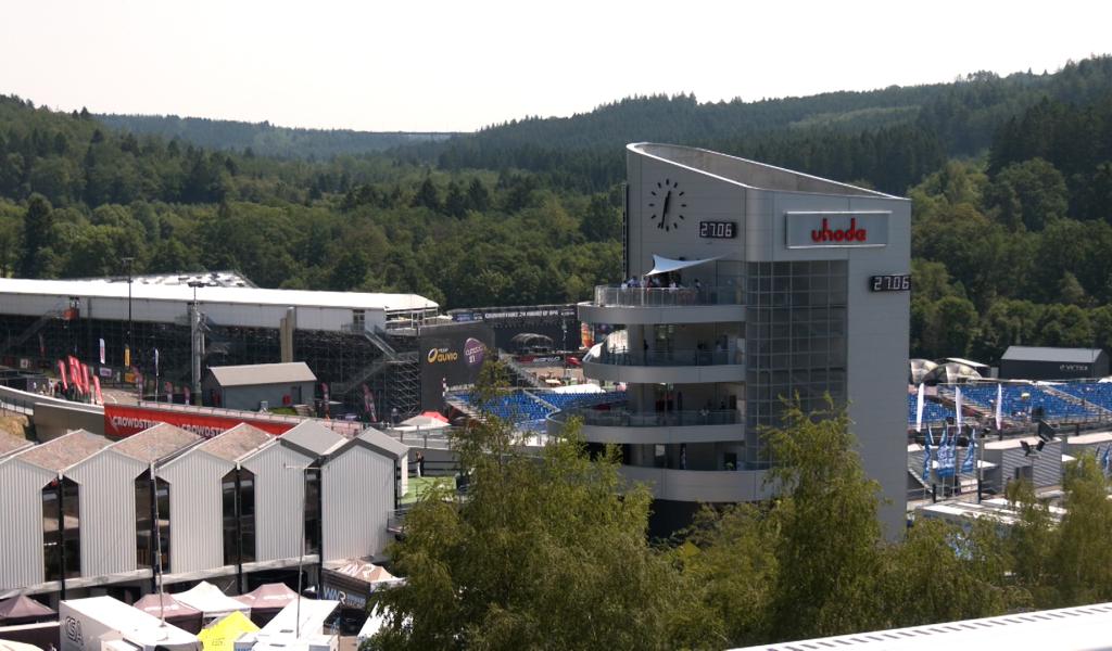 La tour Uhoda inaugurée lors des 24H de Spa