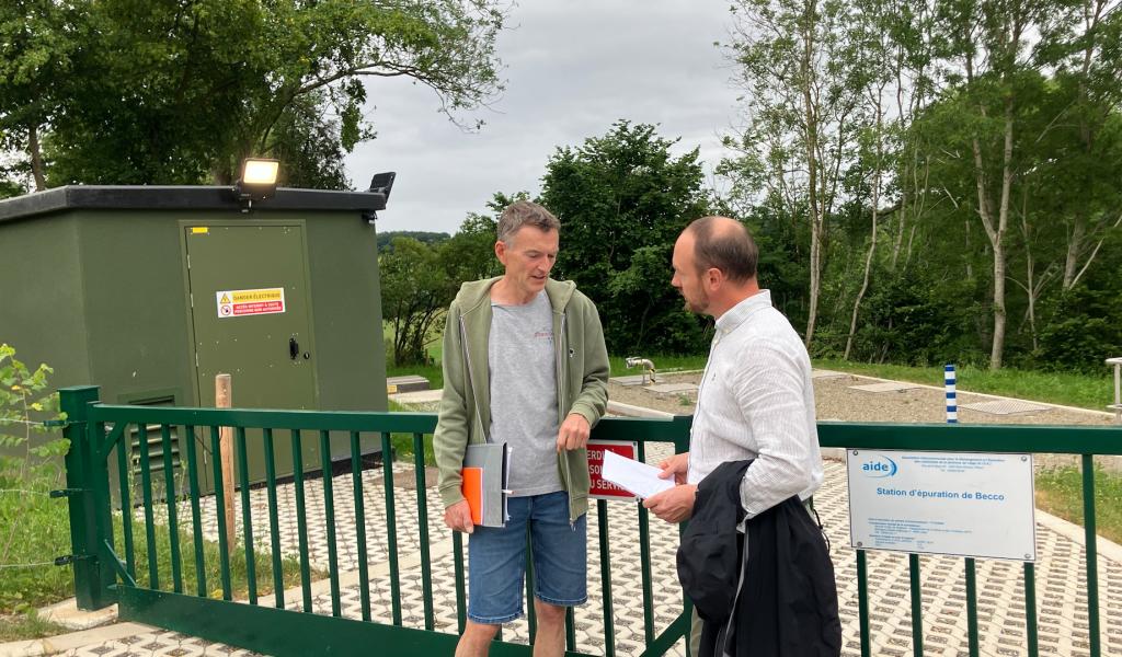 Une station d'épuration pionnière à Becco!