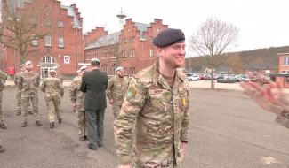 Décorations militaires au Bataillon 12ème de Ligne Prince Léopold - 13ème de Ligne de Spa