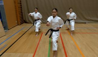 La Hervienne Maëva Lenartz  en route pour le championnat d’Europe Kata