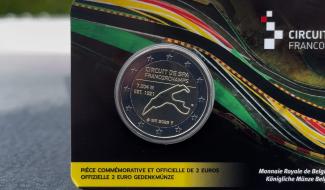 Une pièce de 2€ à l'effigie du circuit de Spa-Francorchamps !