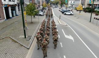 Le 12/13e de Ligne a défilé à Spa