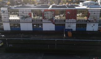 Spa Monopole: le Pierrot en fresque monumentale