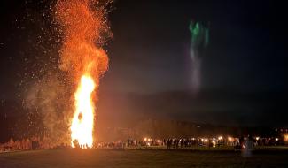 Xhoffraix en lumière pour le feu de la Saint-Martin