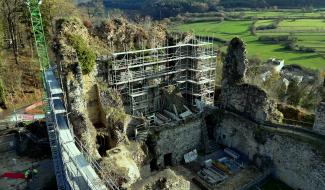 Restauration du château de Franchimont: c'est parti!