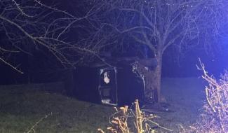 Bolland : un véhicule se retourne rue des Doyards