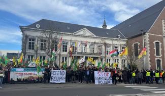 Environ 200 personnes manifestent en soutien aux Kurdes à Eupen