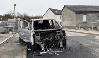 Verviers : incendie d’un  véhicule utilitaire, sans blessé
