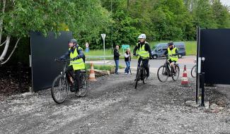 Trois bénéficiaires de l'APEM-T21 en vélo pour la bonne cause