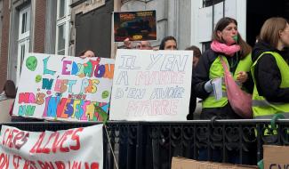 Verviers : des piquets de grève devant plusieurs écoles