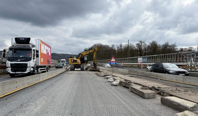 Au coeur du chantier du viaduc de Lambermont