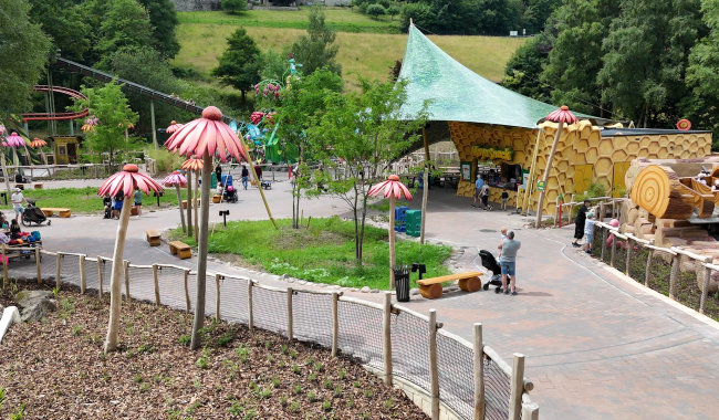 Mayaland, la nouvelle zone du parc d'attractions Plopsaland Ardennes à Coo