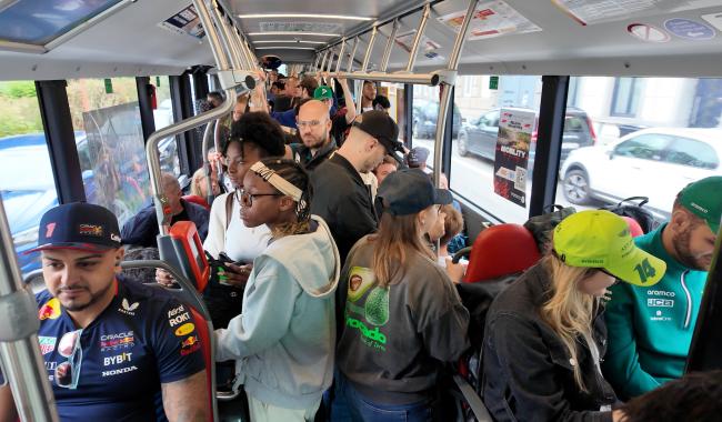 GP F1 : Les navettes TEC prises d’assaut par les fans du monde entier