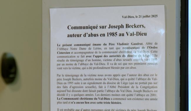 L'abbaye du Val-Dieu recherche les autres éventuelles victimes du Père Joseph Beckers