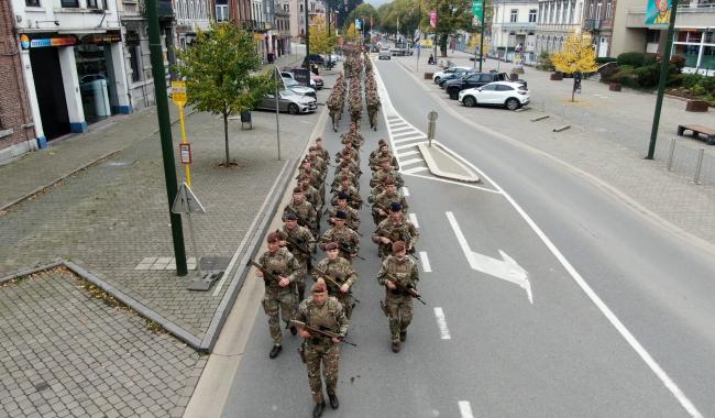 Le 12/13e de Ligne a défilé à Spa