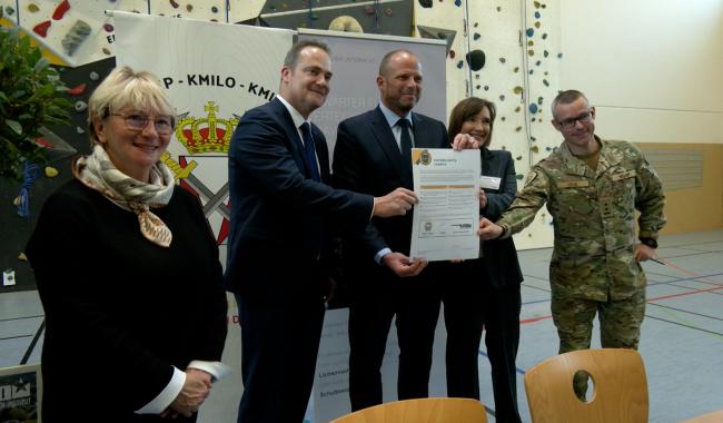 Le Ministre de la Défense, Théo Francken, en visite à Eupen