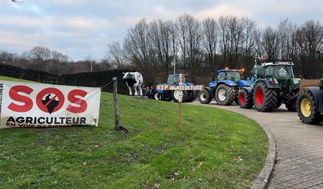 Battice: les agriculteurs ne veulent pas du Mercosur!