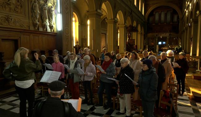 Verviers: une chorale éphémère en wallon pour perpétuer la tradition du Bethléem